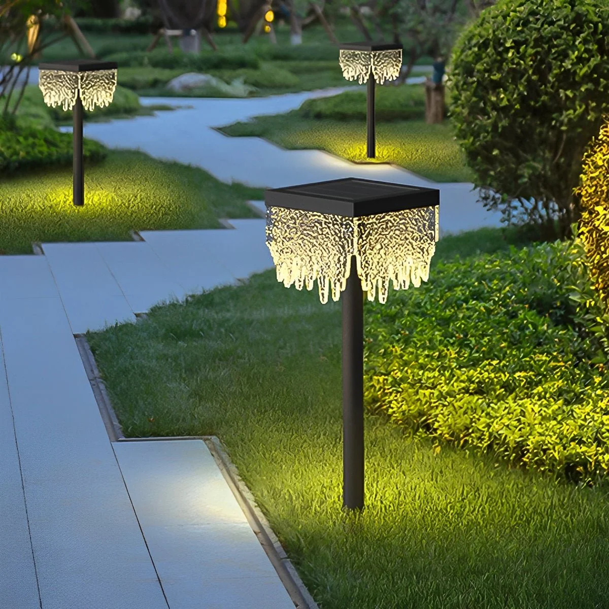 27.56'' Square Waterproof Outdoor Lawn Landscape Light - Image 3