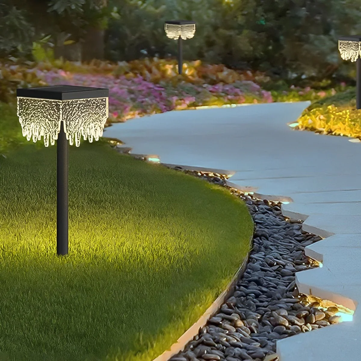 27.56'' Square Waterproof Outdoor Lawn Landscape Light - Image 5