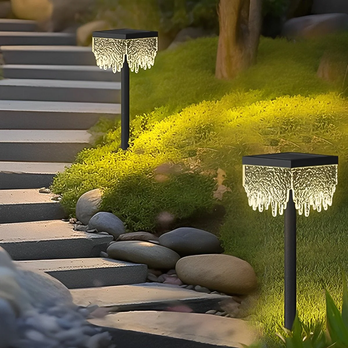 27.56'' Square Waterproof Outdoor Lawn Landscape Light - Image 6