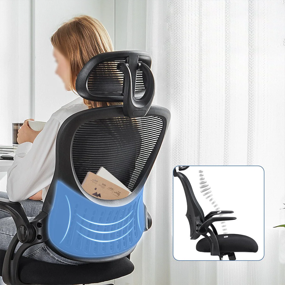 Ergonomic Swivel Mesh Office Computer Desk Chair - Image 4
