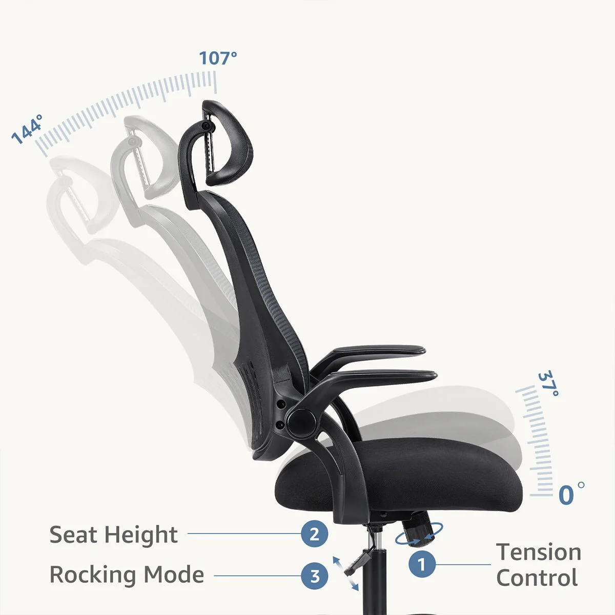 Ergonomic Swivel Mesh Office Computer Desk Chair - Image 5