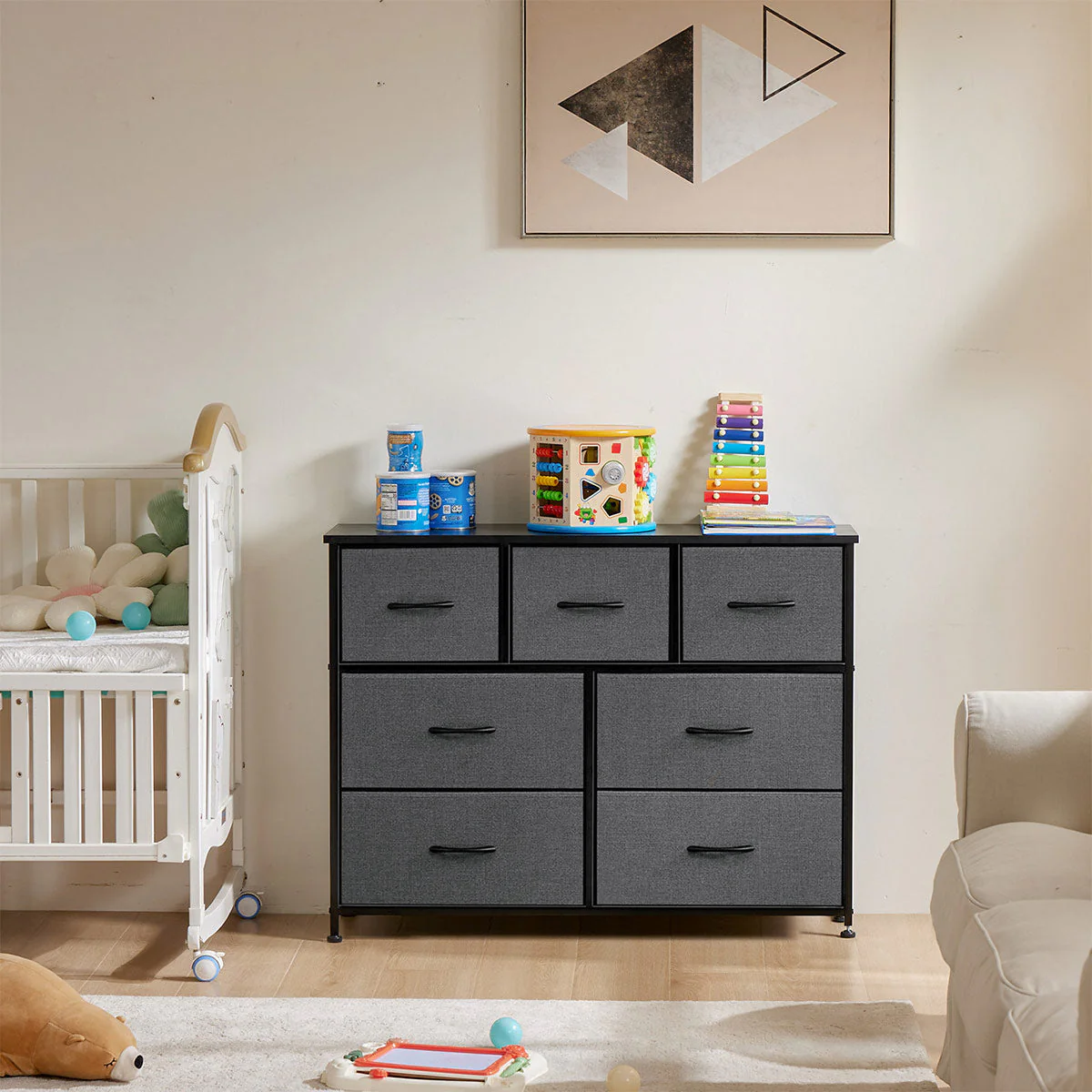 Large Capacity 5-10 Drawer Fabric Storage Cabinet Organizer - Image 12