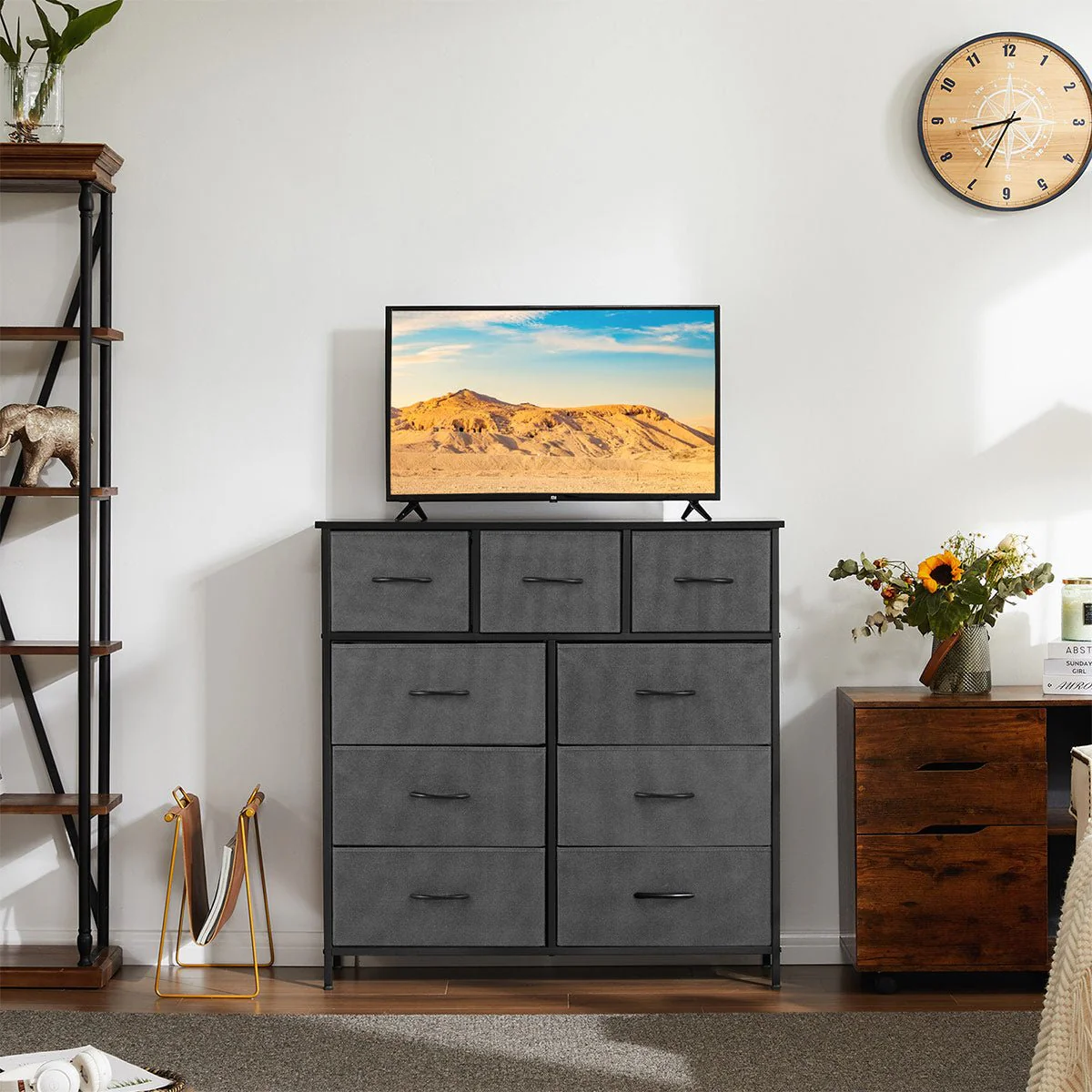 Large Capacity 5-10 Drawer Fabric Storage Cabinet Organizer - Image 13