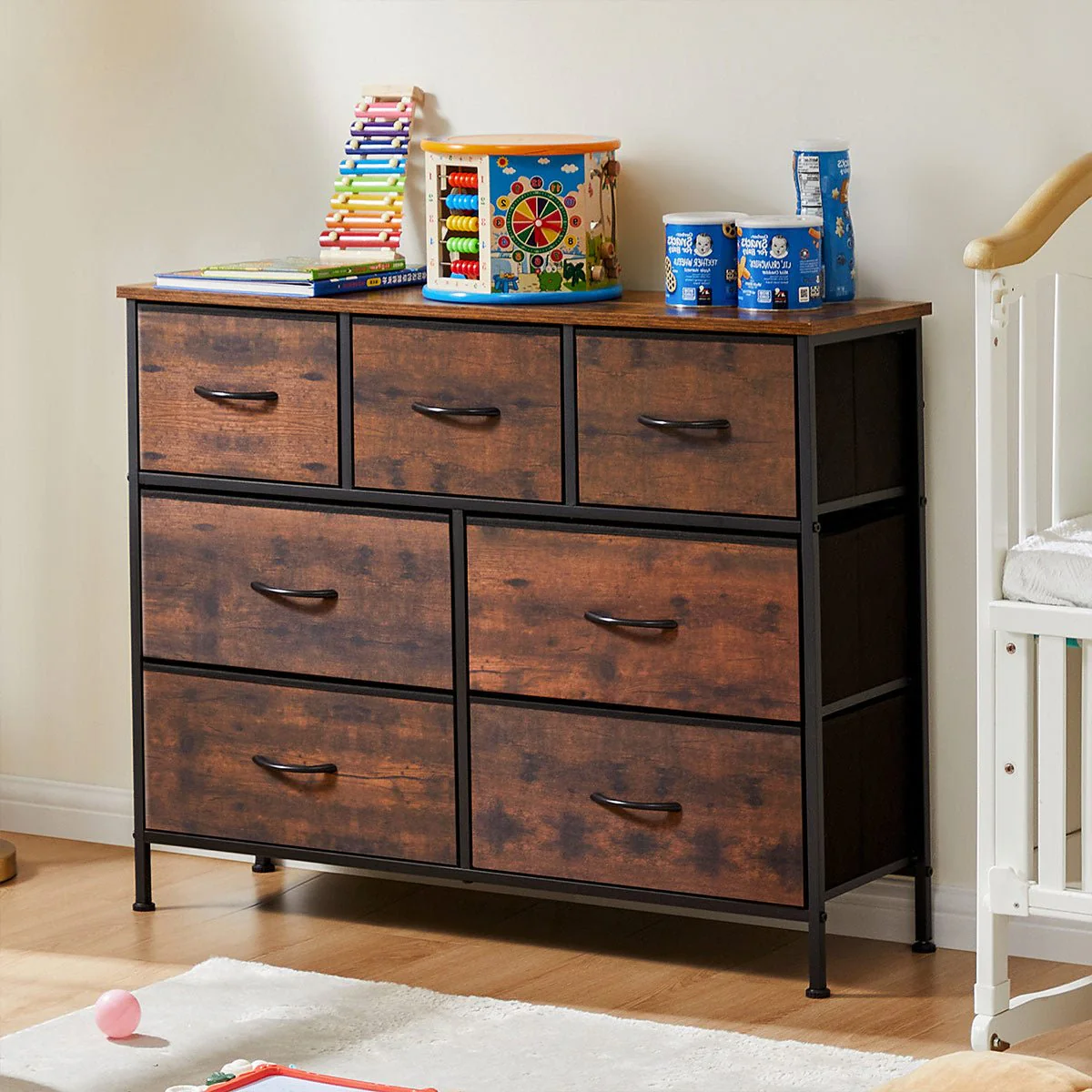 Large Capacity 5-10 Drawer Fabric Storage Cabinet Organizer - Image 4