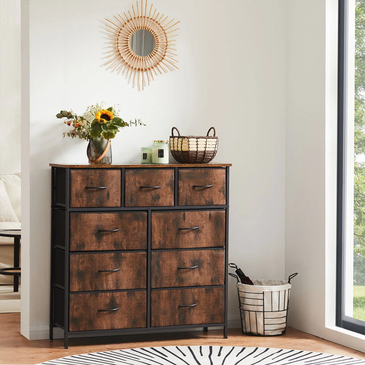 Large Capacity 5-10 Drawer Fabric Storage Cabinet Organizer - Image 6