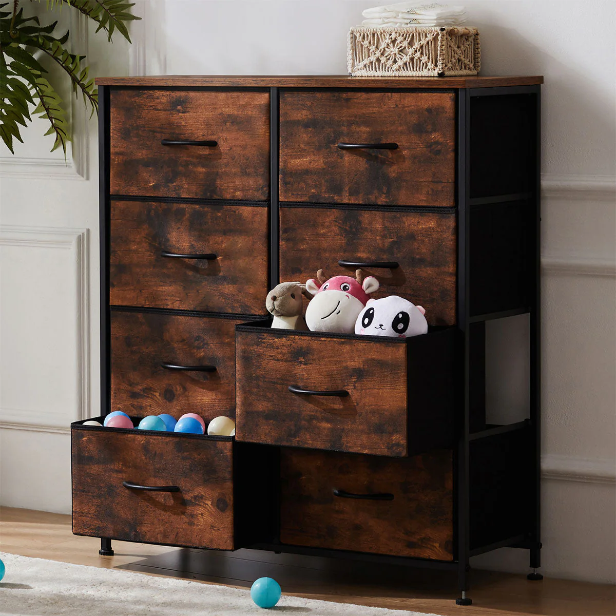 Large Capacity 5-10 Drawer Fabric Storage Cabinet Organizer - Image 7
