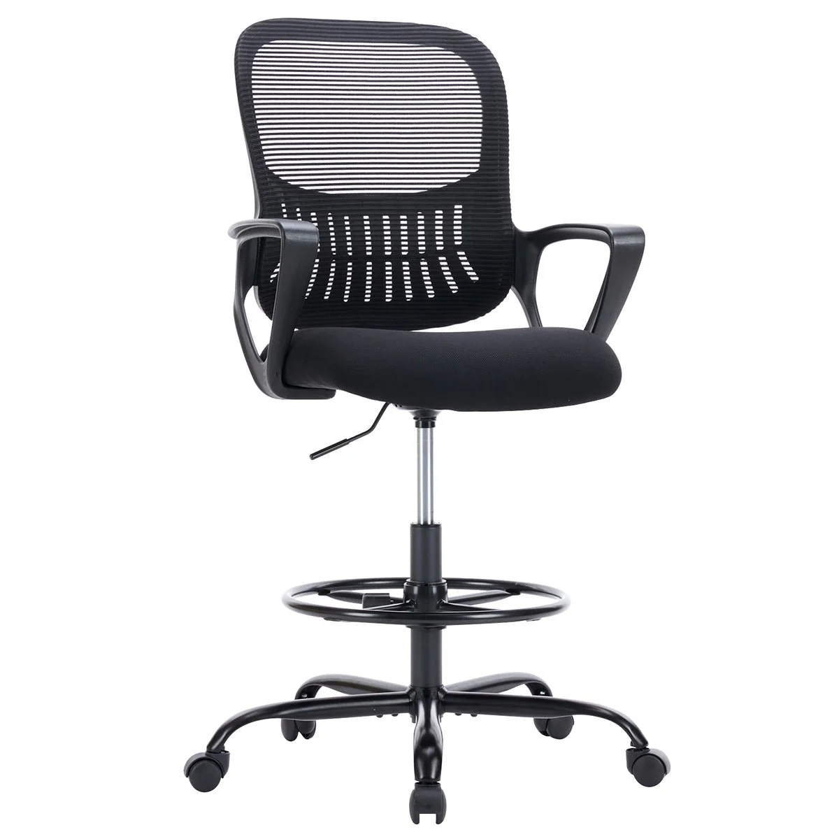Tall 360 ° Rotatable Modern Ergonomic Office Chair with Armrest - Image 12