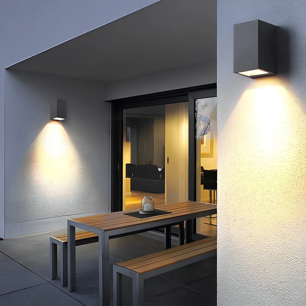 Two Light Effect Optional Waterproof LED Wall Light Sector - Image 2