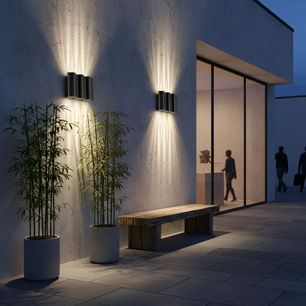 Waterproof Modern Water Wave Up and Down Wall Sconce Light - Image 2