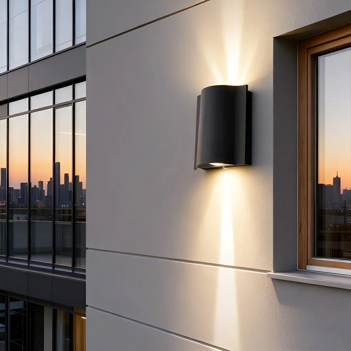 Waterproof Modern Water Wave Up and Down Wall Sconce Light - Image 5