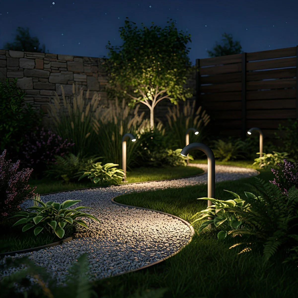 Umbrella Handle Modern Light Water Pipe Waterproof Lawn Landscape Lighting - Image 3