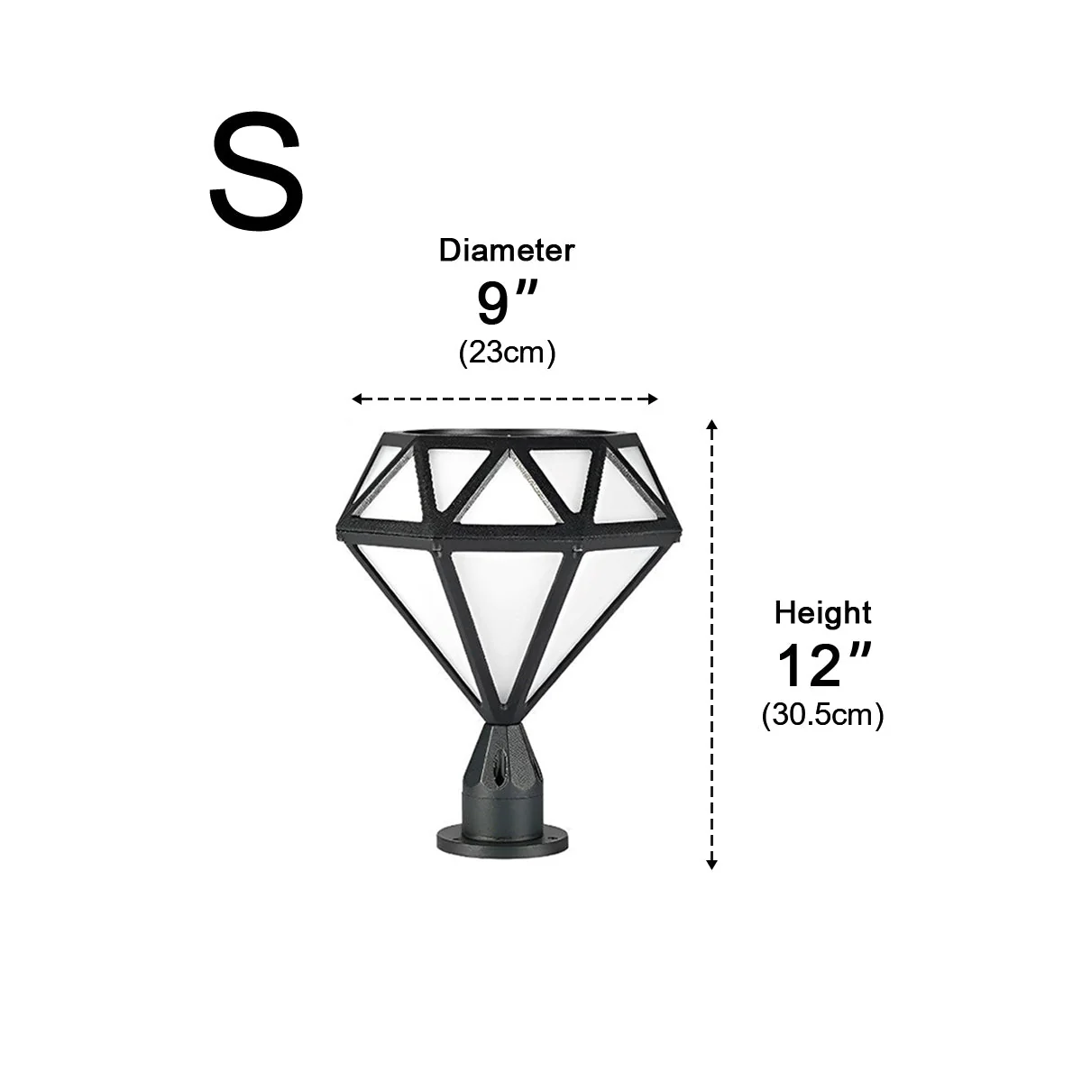 Waterproof Diamond Shape Post Cap Lights Fence Lighting - Image 11