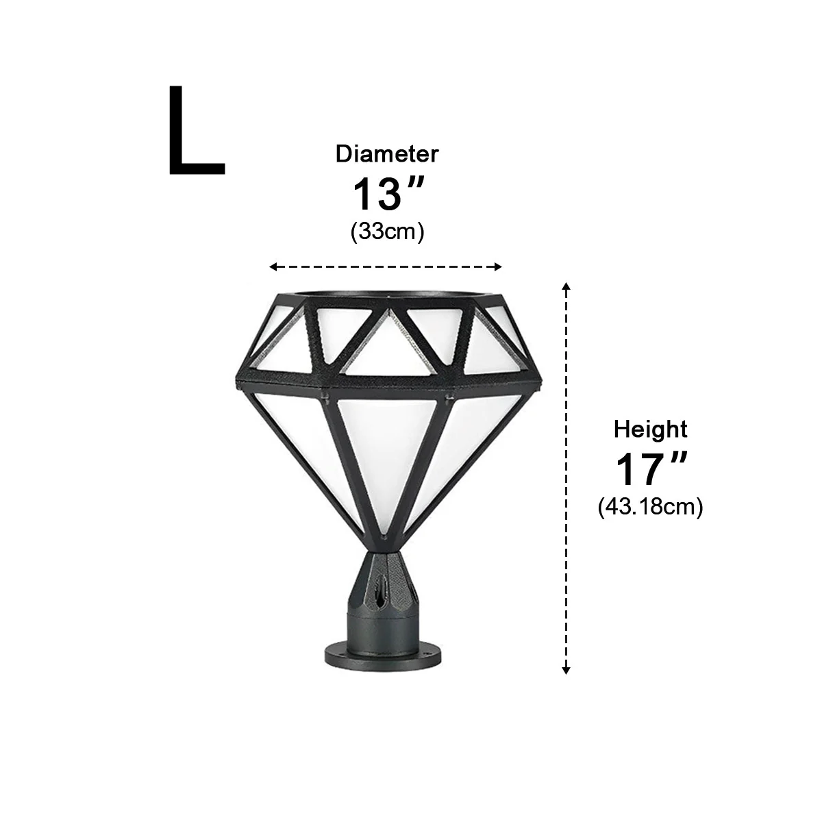 Waterproof Diamond Shape Post Cap Lights Fence Lighting - Image 13