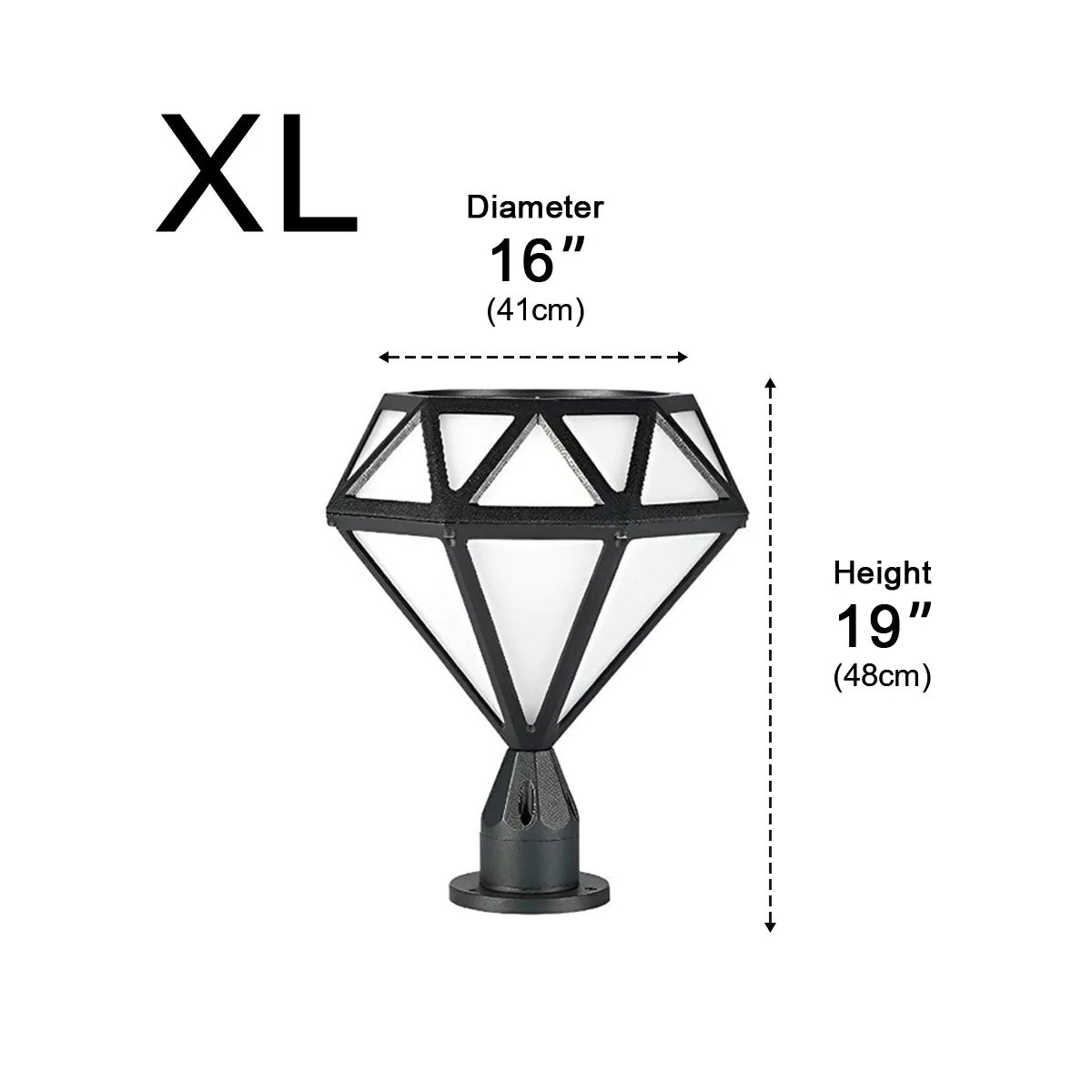 Waterproof Diamond Shape Post Cap Lights Fence Lighting - Image 14