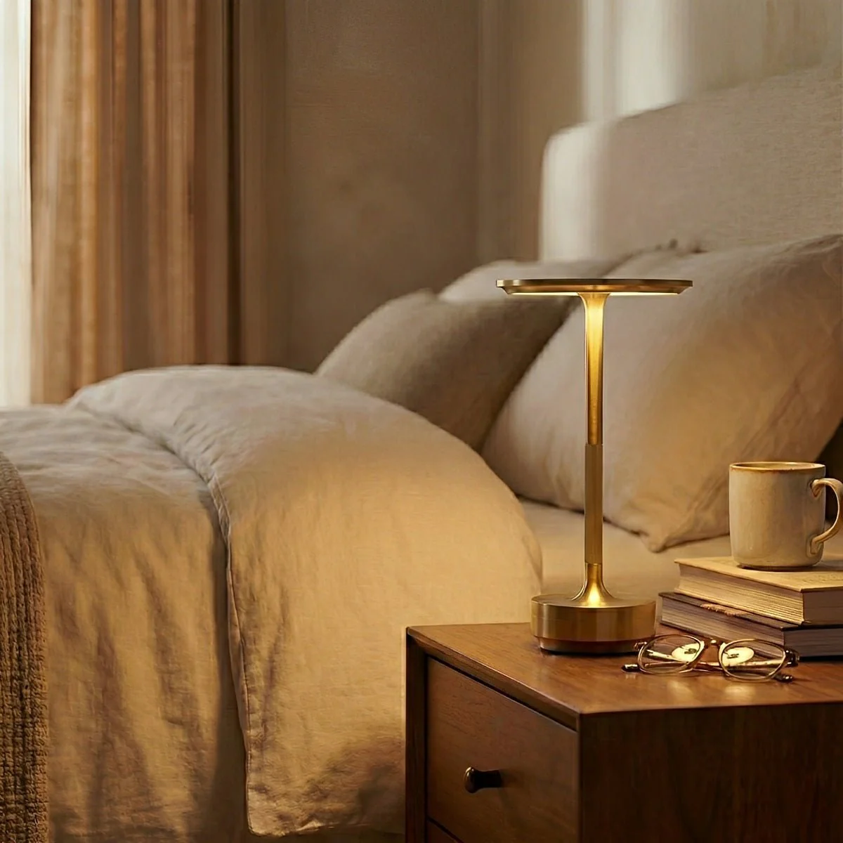 USB Dimmable Dish LED Table Lamp - Image 3