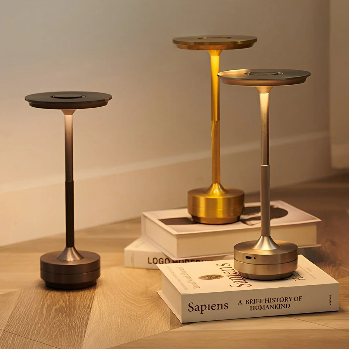 USB Dimmable Dish LED Table Lamp - Image 4