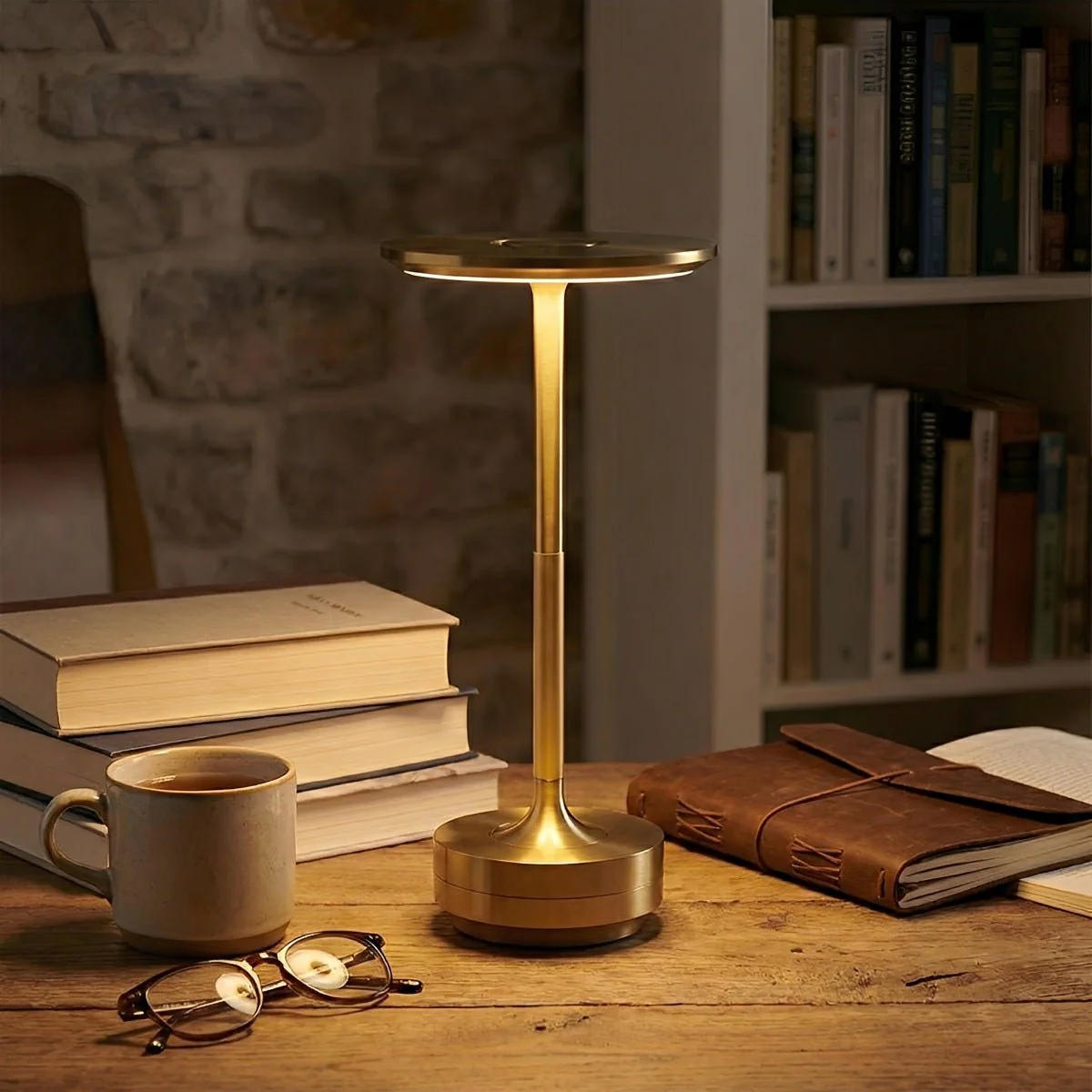 USB Dimmable Dish LED Table Lamp - Image 7