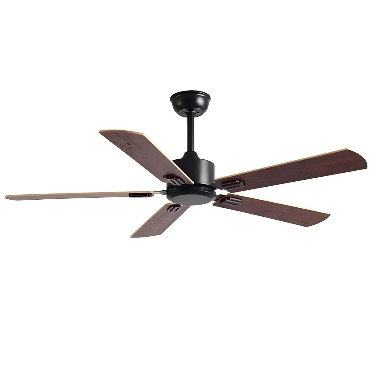Vintage Wood Grain 3-Speed Frequency Ceiling Fan 5 Blades - Image 7