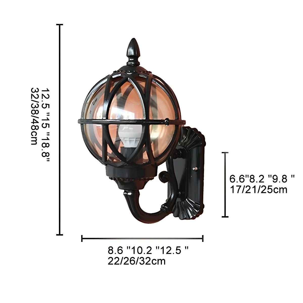 Waterproof Vintage Bird's Nest Outdoor Wall Lights Lantern - Image 10