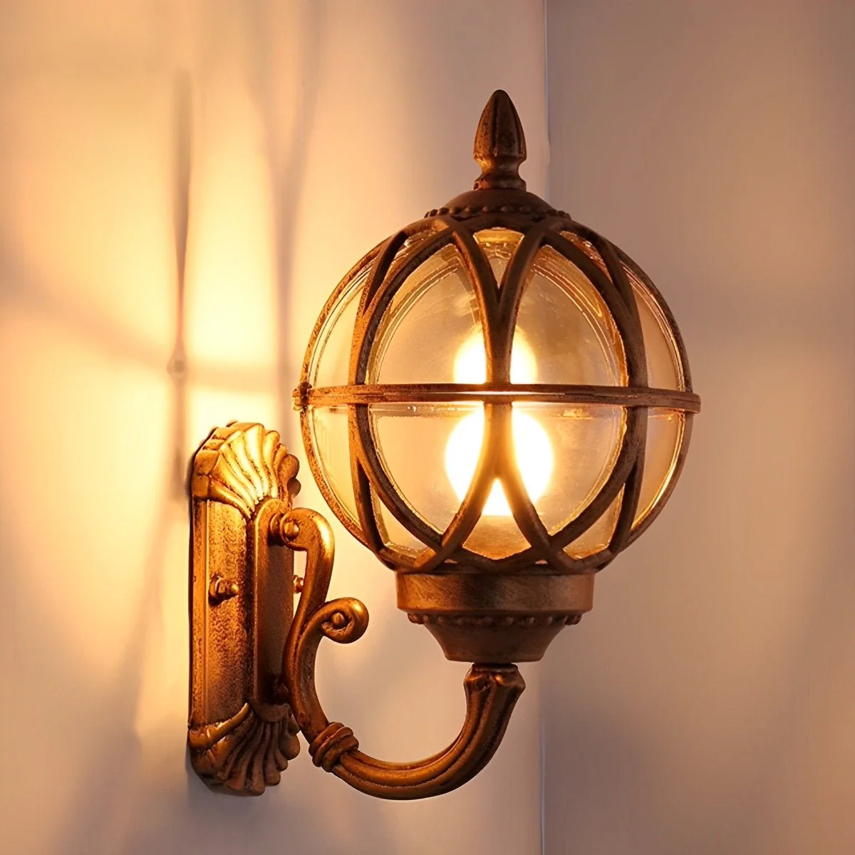 Waterproof Vintage Bird's Nest Outdoor Wall Lights Lantern - Image 7