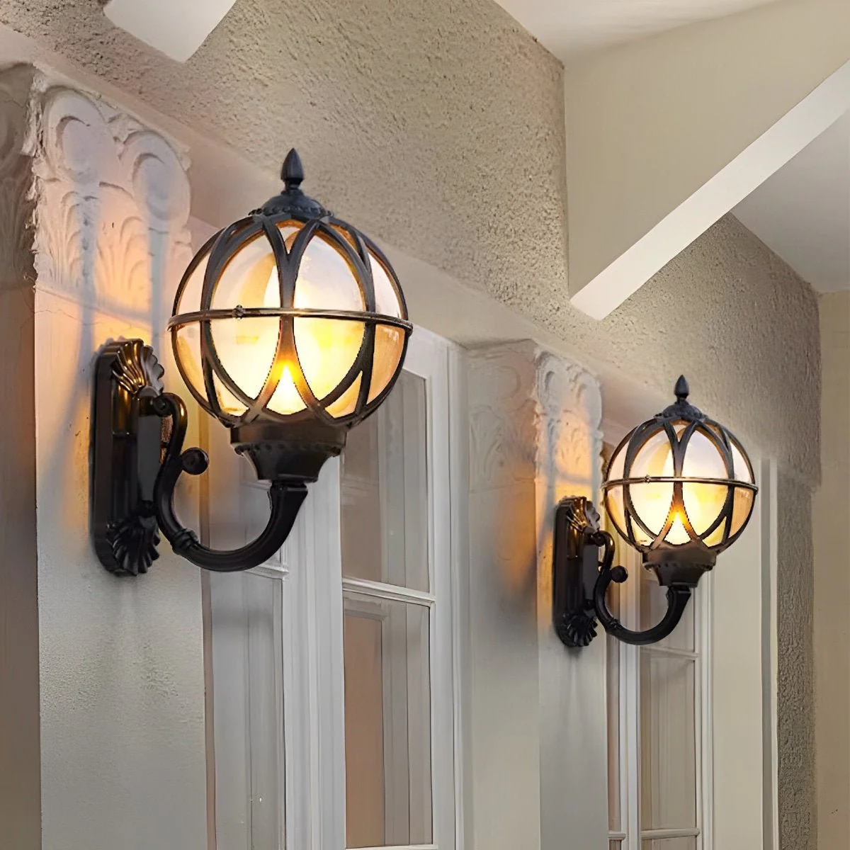Waterproof Vintage Bird's Nest Outdoor Wall Lights Lantern - Image 8
