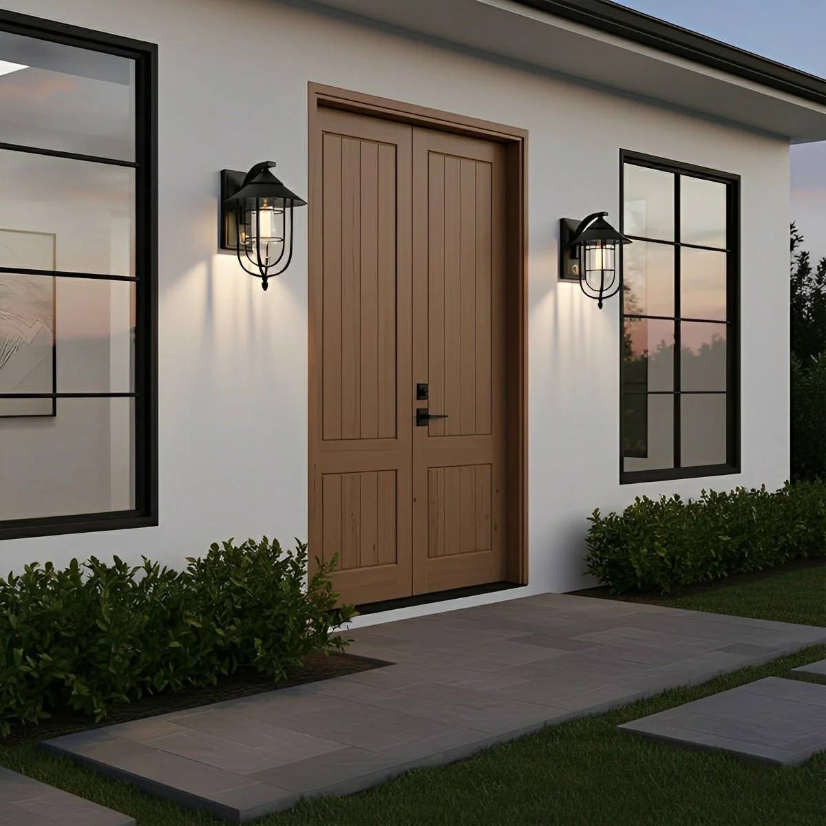 Vintage Classic Waterproof Birdcage Outdoor LED Porch Wall Lights - Image 3