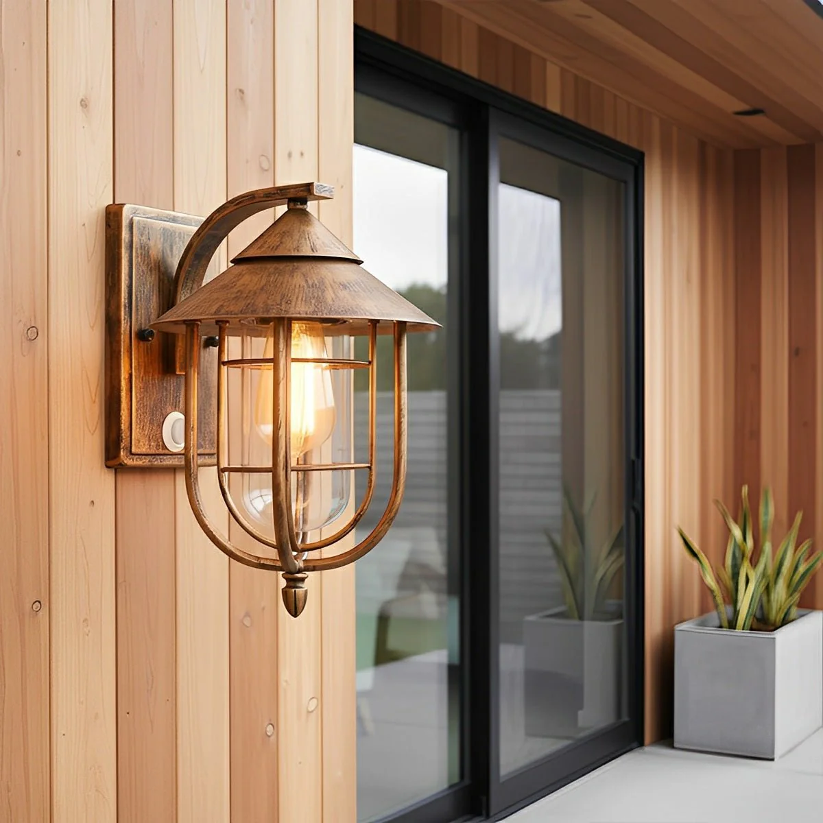 Vintage Classic Waterproof Birdcage Outdoor LED Porch Wall Lights - Image 4
