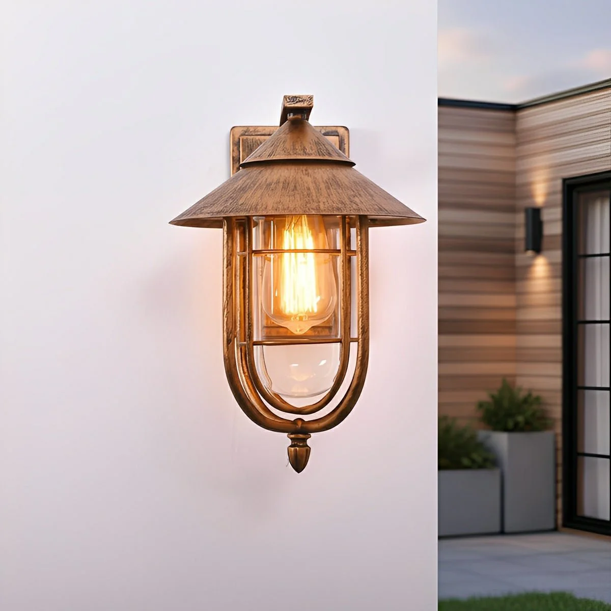 Vintage Classic Waterproof Birdcage Outdoor LED Porch Wall Lights - Image 6