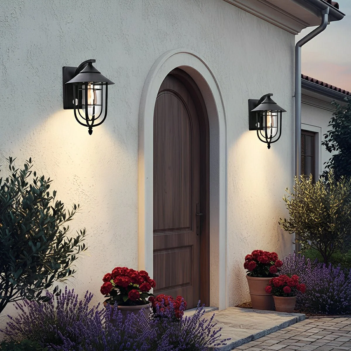Vintage Classic Waterproof Birdcage Outdoor LED Porch Wall Lights - Image 7