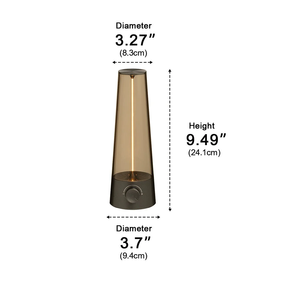 Vintage Cone Dimmable LED Table Lamp Ambient Light - Image 10