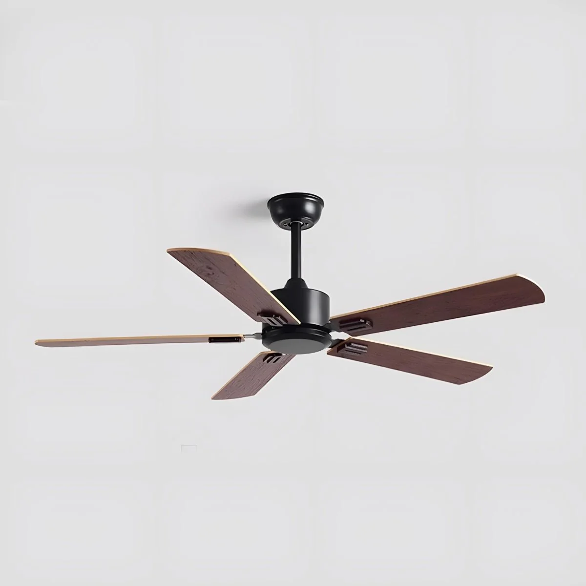 Vintage Wood Grain DC Motor 6-speed Reverse Frequency Ceiling Fan 5 Blades - Image 5