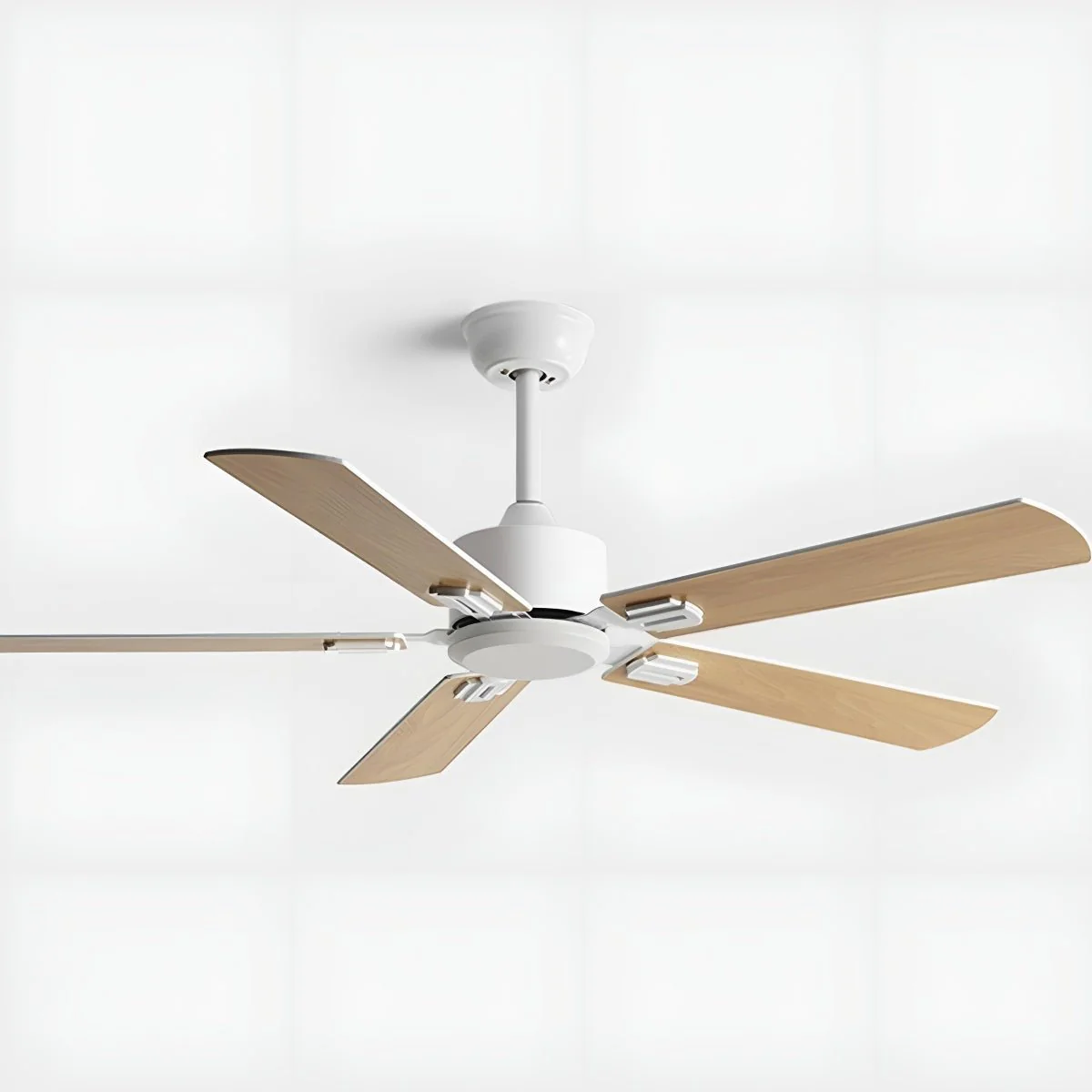 Vintage Wood Grain DC Motor 6-speed Reverse Frequency Ceiling Fan 5 Blades - Image 8