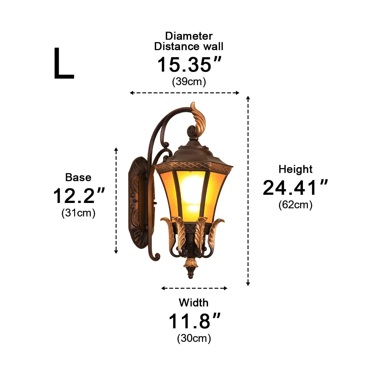Vintage Hexagon Casa Marseille Waterproof Outdoor LED Porch Wall Lights - Image 10