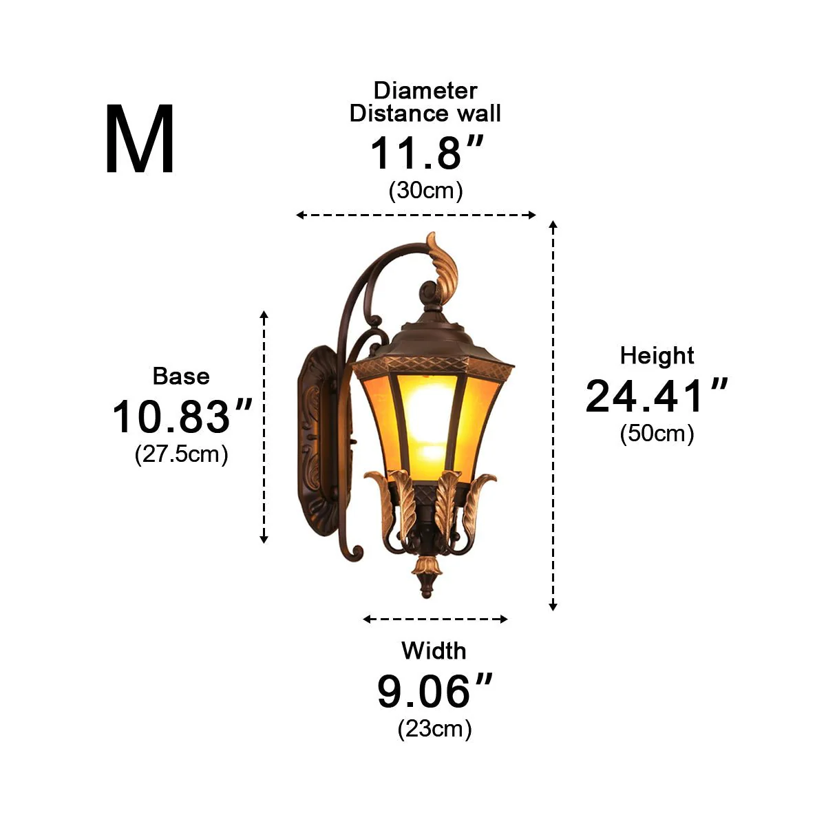 Vintage Hexagon Casa Marseille Waterproof Outdoor LED Porch Wall Lights - Image 9