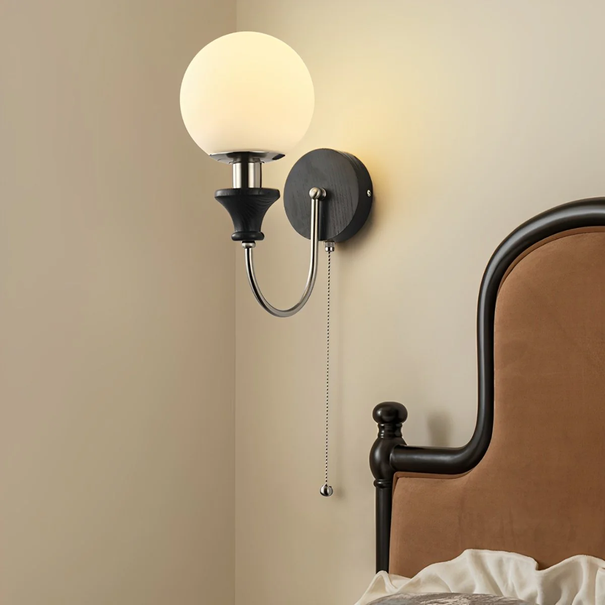 Vintage Indoor Globe Wall Sconces - Image 3