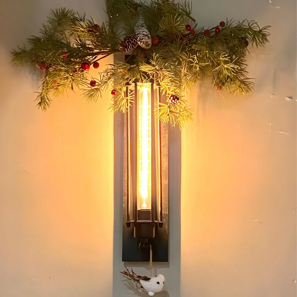 Vintage Industrial Iron Art LED Wall Sconces - Image 10