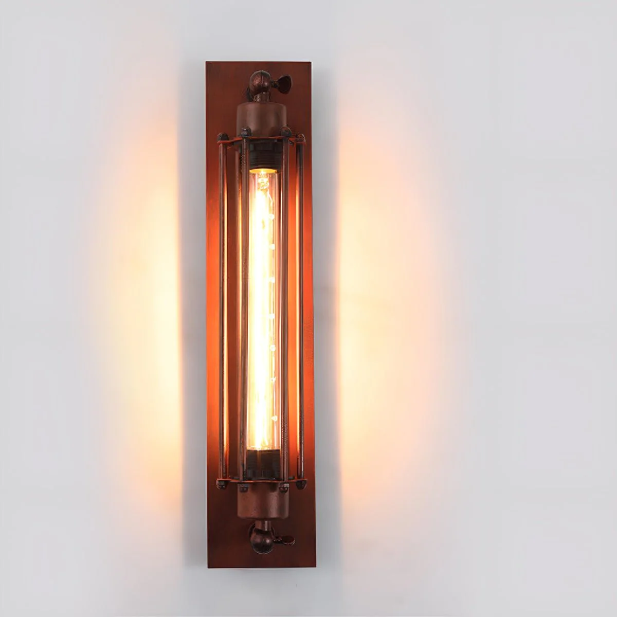 Vintage Industrial Iron Art LED Wall Sconces - Image 11