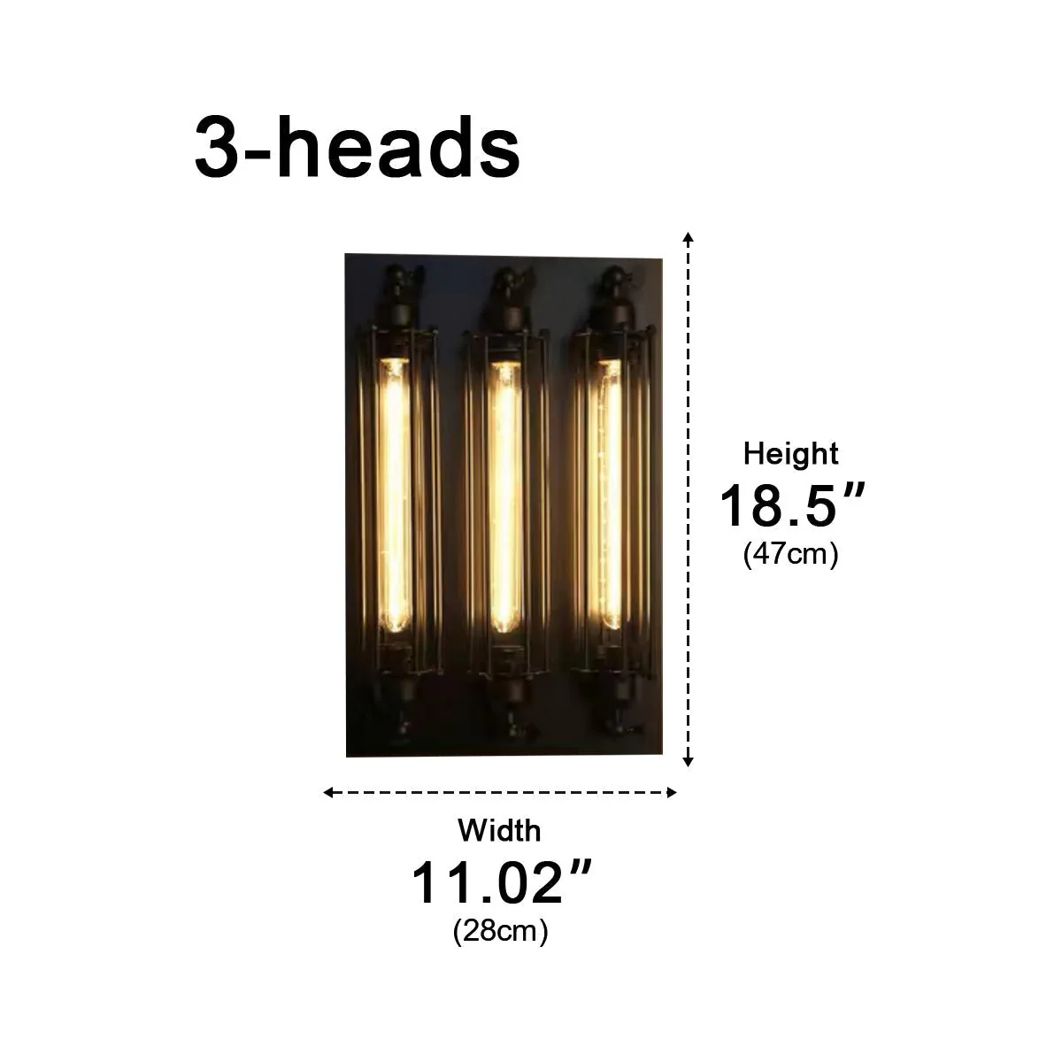 Vintage Industrial Iron Art LED Wall Sconces - Image 16