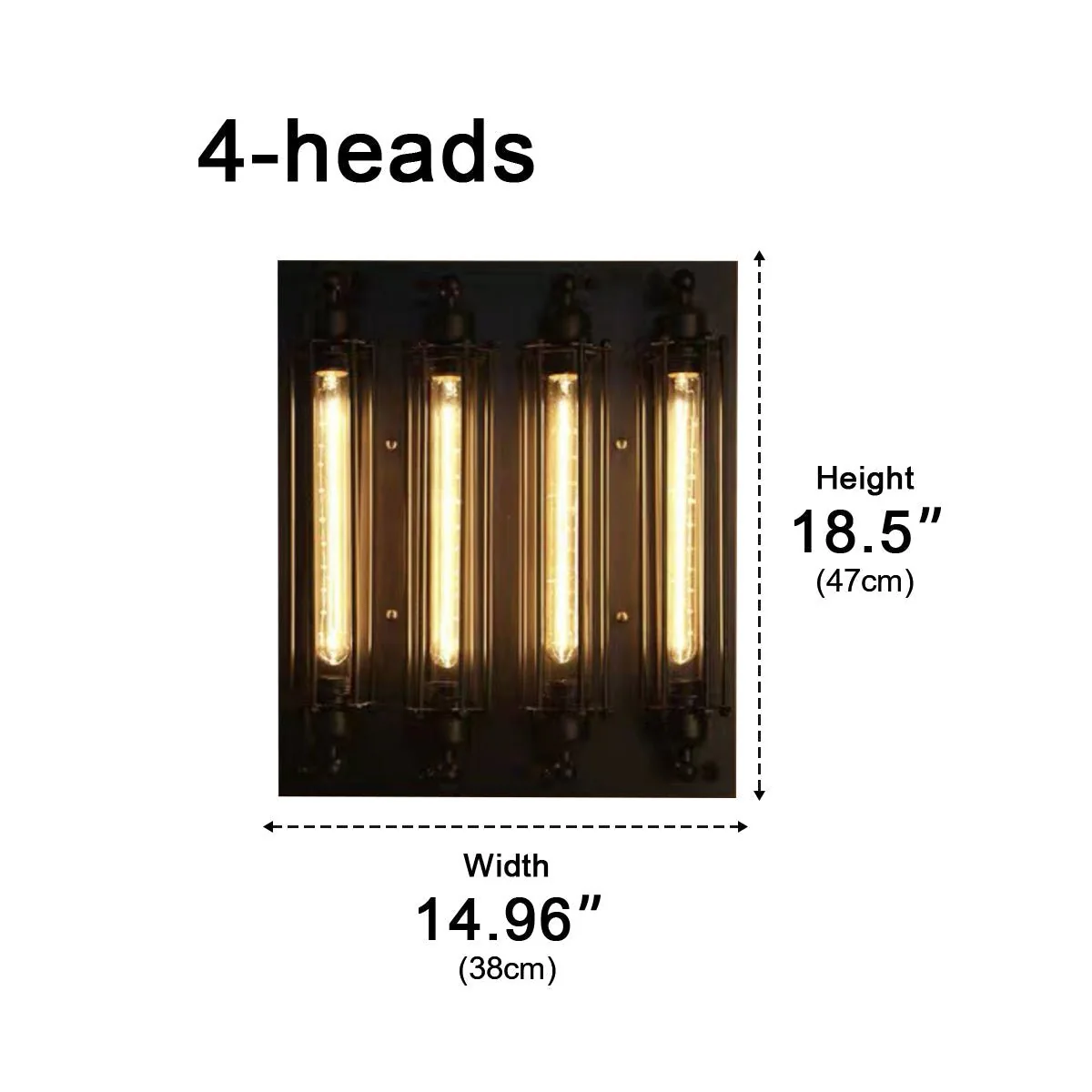 Vintage Industrial Iron Art LED Wall Sconces - Image 17