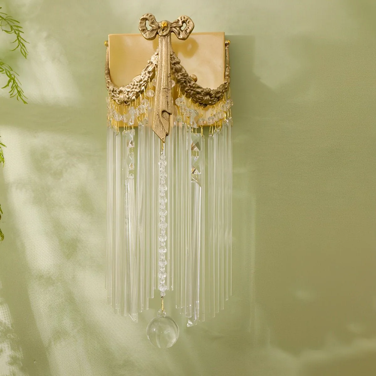Vintage Luxury Bow Tie Crystal Wall Sconces Light - Image 4