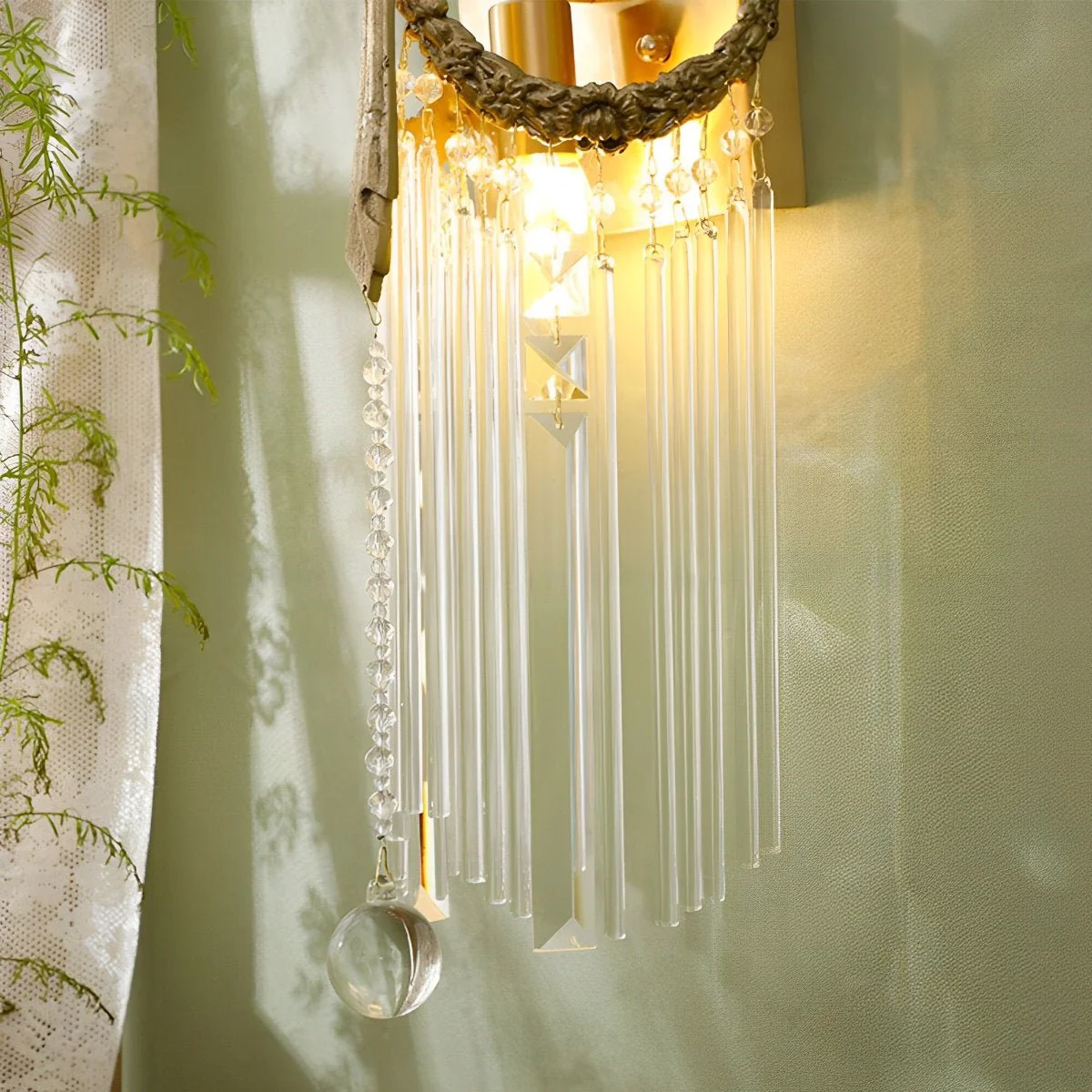 Vintage Luxury Bow Tie Crystal Wall Sconces Light - Image 5