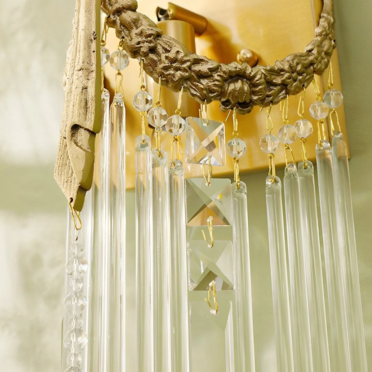 Vintage Luxury Bow Tie Crystal Wall Sconces Light - Image 7