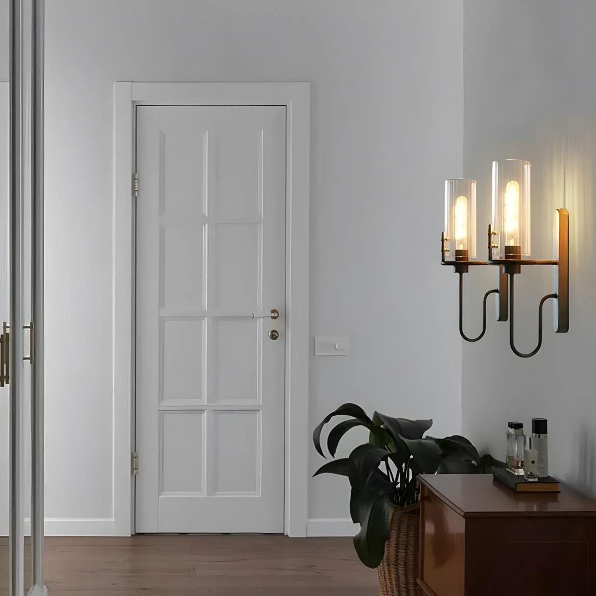 Vintage Luxury Cylinder Crystal LED Indoor Wall Sconces - Image 5