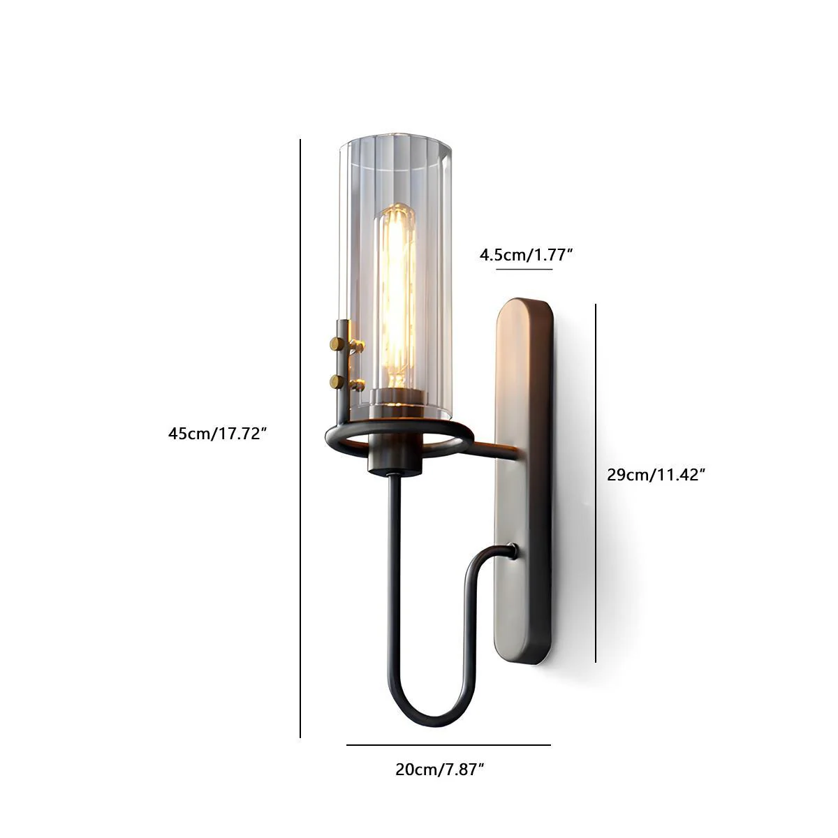 Vintage Luxury Cylinder Crystal LED Indoor Wall Sconces - Image 8