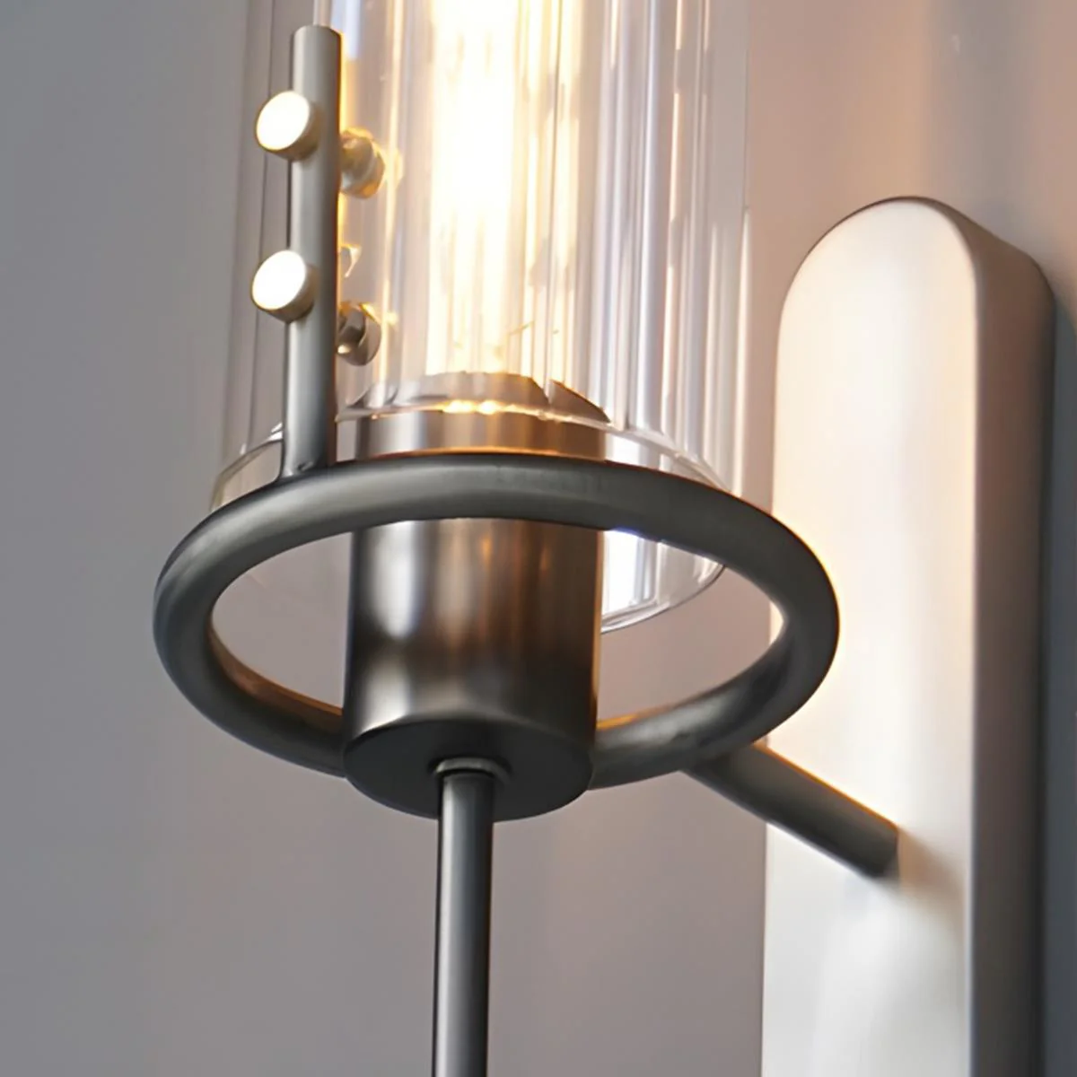 Vintage Luxury Cylinder Crystal LED Indoor Wall Sconces - Image 9