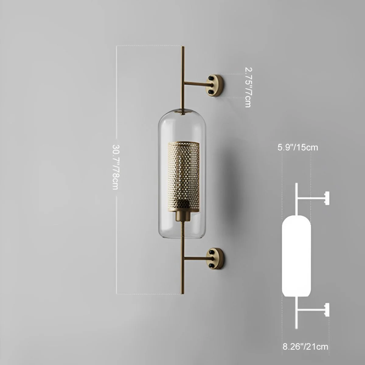 Vintage Luxury Industrial Glass Globe LED Wall Sconces - Image 14