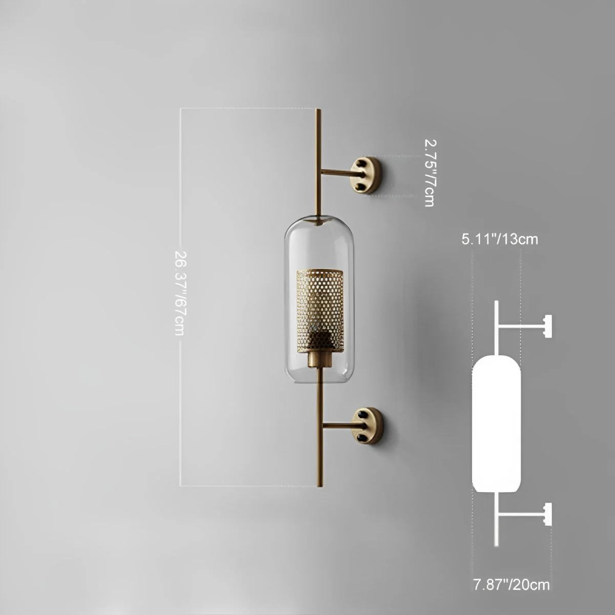 Vintage Luxury Industrial Glass Globe LED Wall Sconces - Image 15