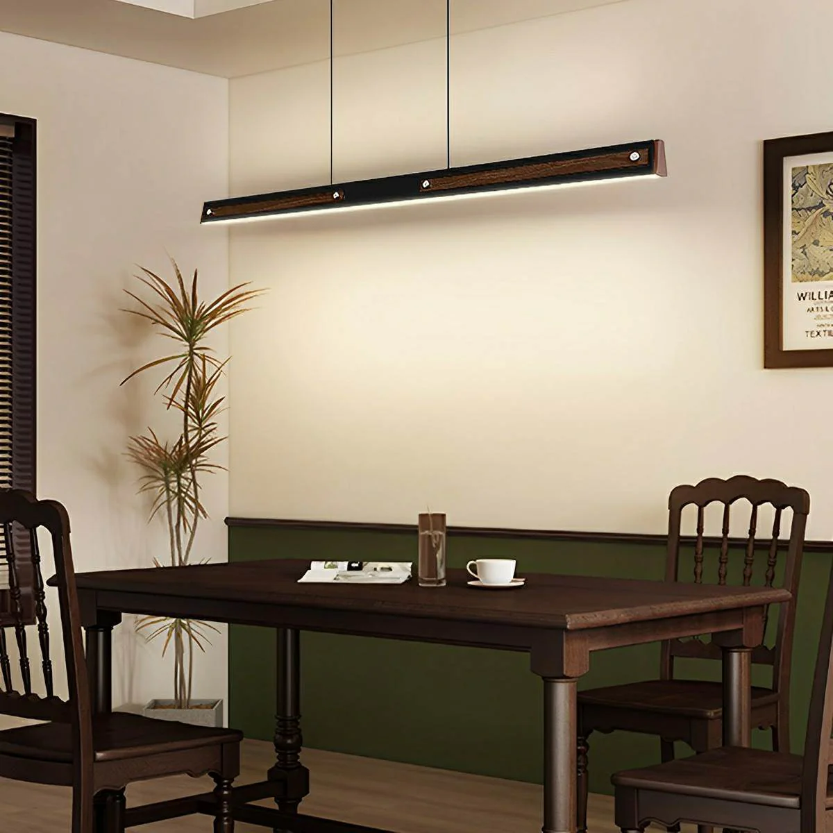 Vintage Minimalist Up and Down Dimmable LED Long Strip Light - Image 2