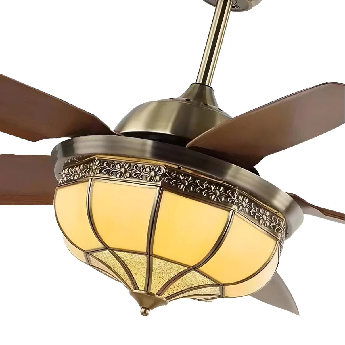 Vintage Reverse Variable Frequency DC Motor Ceiling Fan Light - Image 9