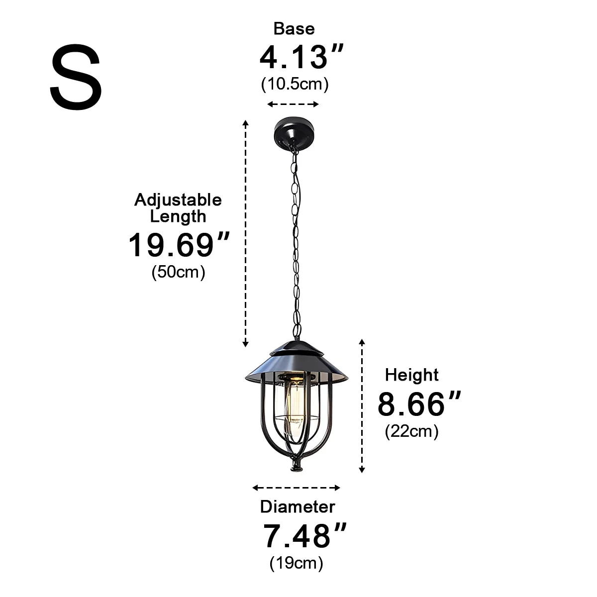 Vintage Rustic Birdcage Waterproof Outdoor LED Lantern Pendant Lights - Image 16